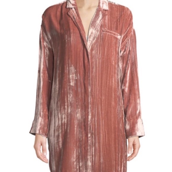 J BRAND Regan Crinkled-Velvet Jacket - M - Picture 3 of 7